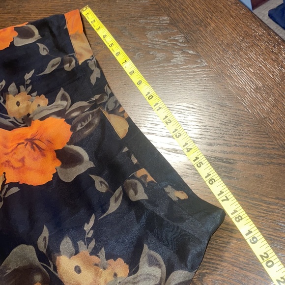 Vintage Bob Mackie Silk Mulit-Color Floral Print Maxi Skirt 22w - Picture 2 of 6